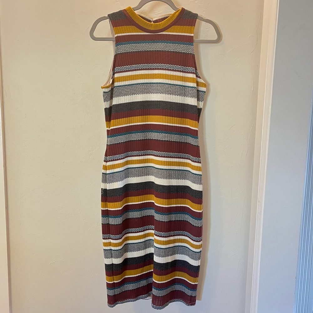 Alya Boutique Striped Sweater Dress Size LARGE
